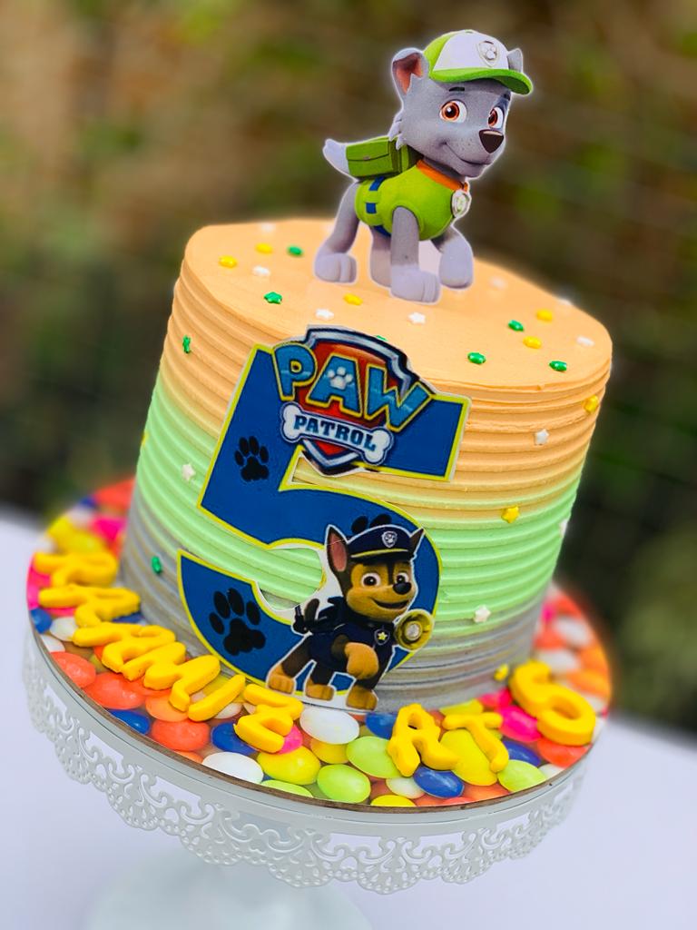 Image of 6 INCHES PAW PATROL CAKE 3 LAYERS AND 2 FLAVOURS