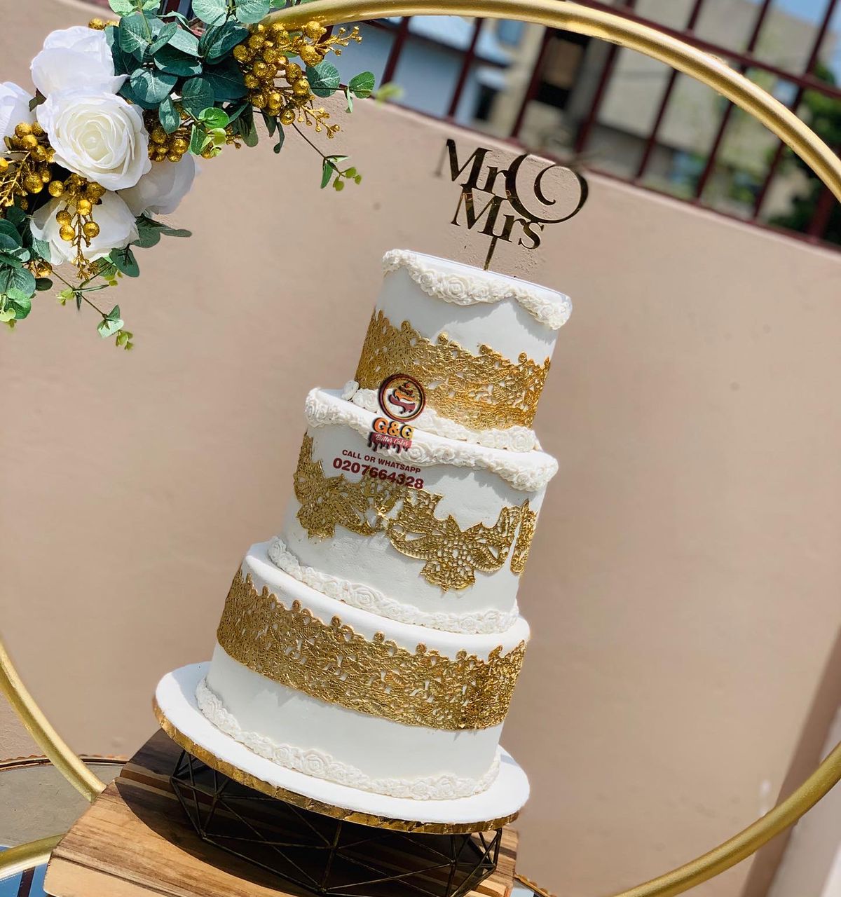 Image of 3 TIER WEDDING CAKE PRICE AND FREE SETUP