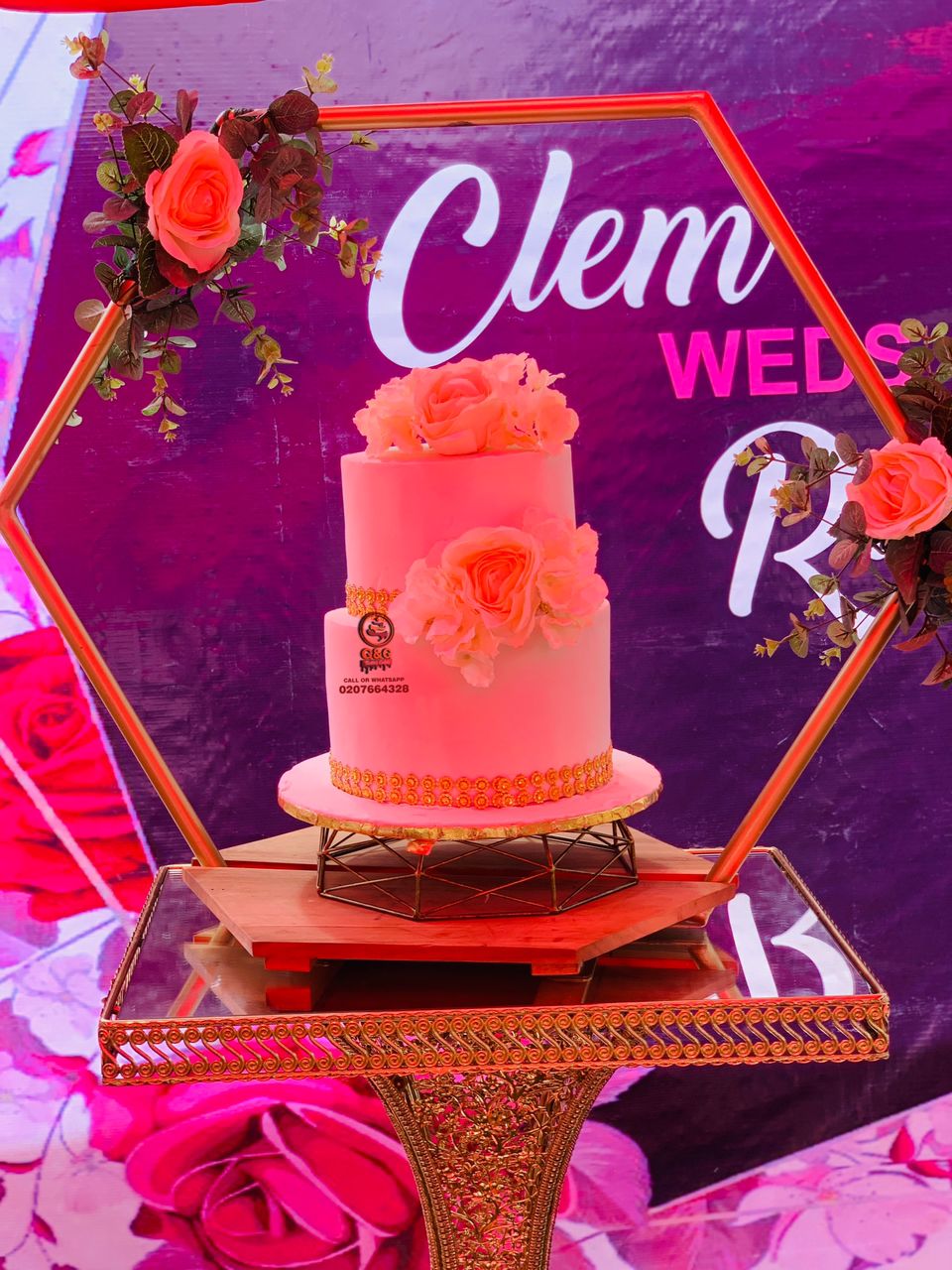 Image of 2 TIER WEDDING CAKE PRICEAND FREE SETUP