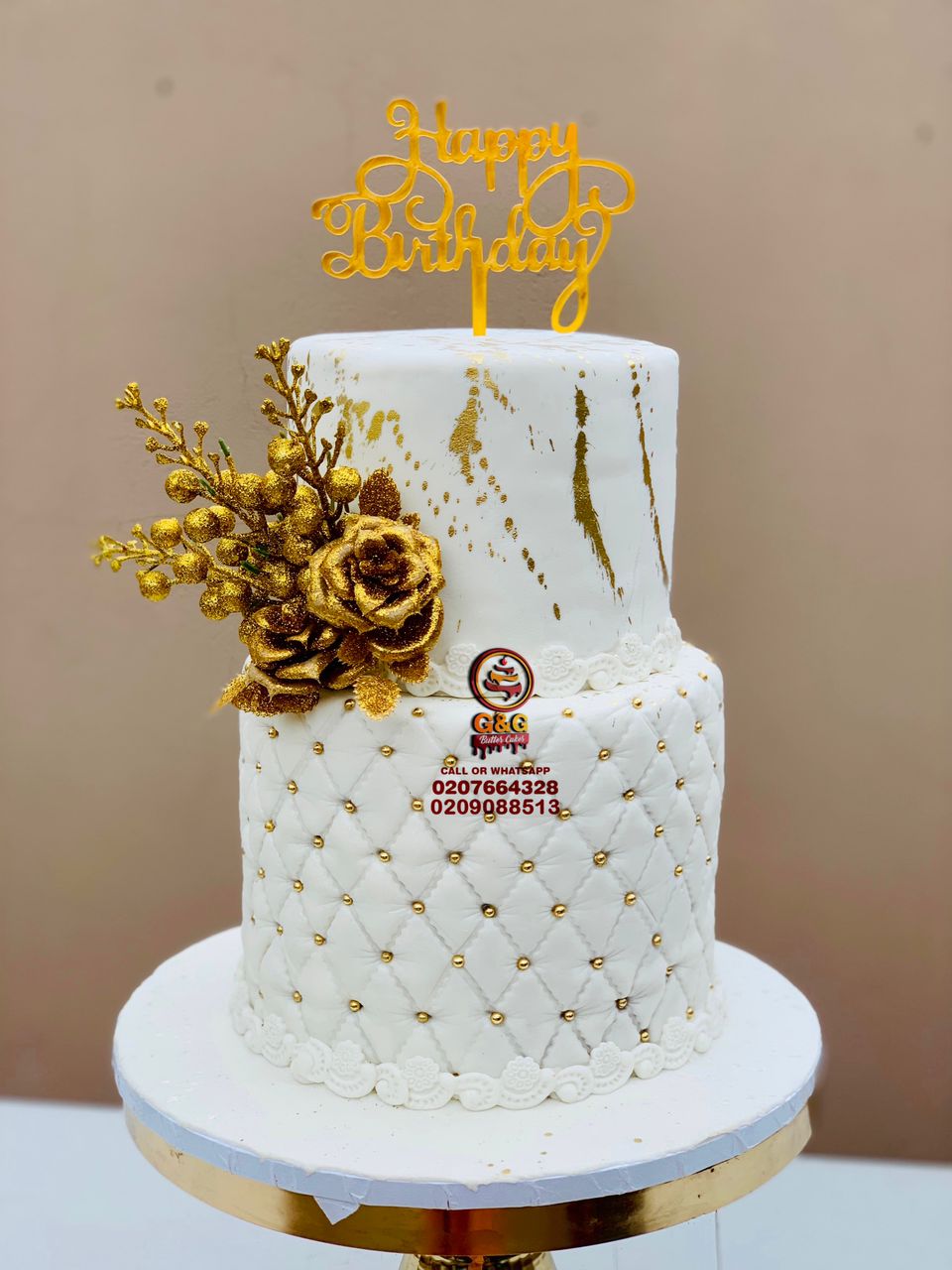 Image of 2 TIER WEDDING CAKE PRICE AND FREE SETUP