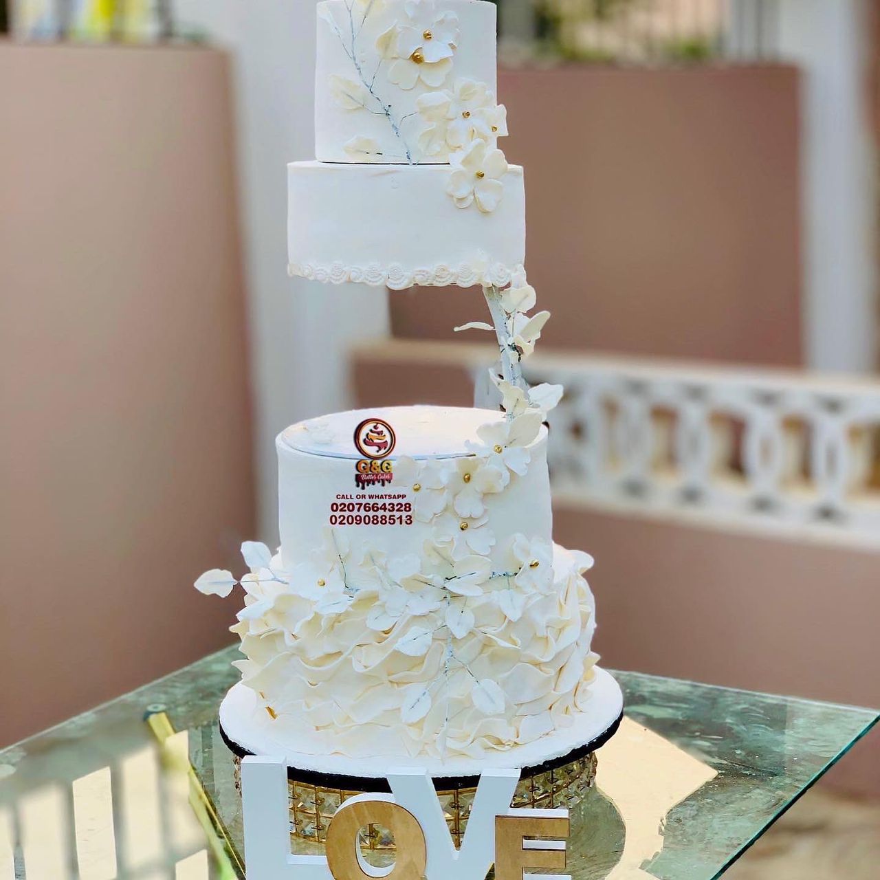 Image of 3 TIER WEDDING CAKE PRICE AND FREE SETUP