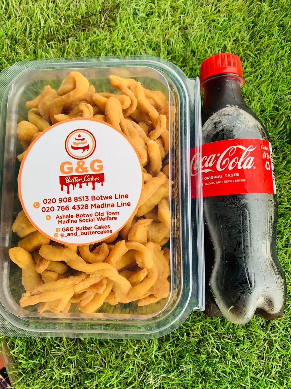 Image of fried chips with cococola small size