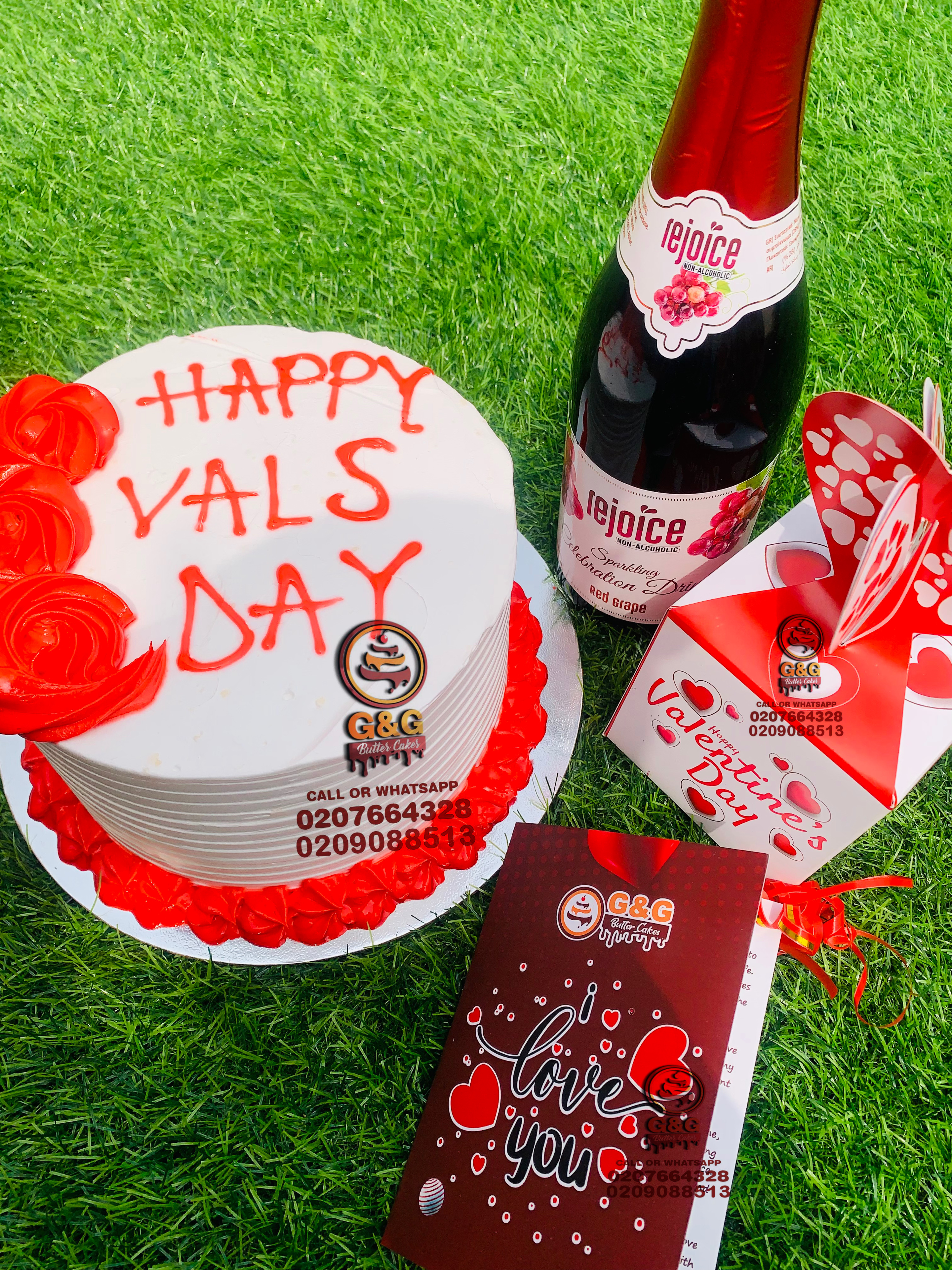 Image of BLISS PACKAGE 6 INCHES CAKE |1 WINE |VALS DAY CHOCOLATE| VALS DAY CARD|