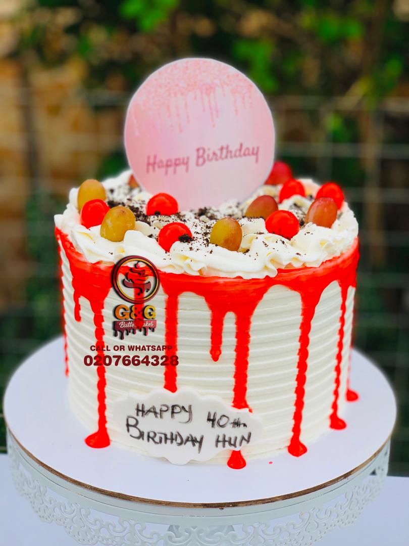 Image of 6 INCHES CAKE VALS DAY CAKE WITH GRAPES / WINE/CHOCOLATE/ VALS DAY CARD
