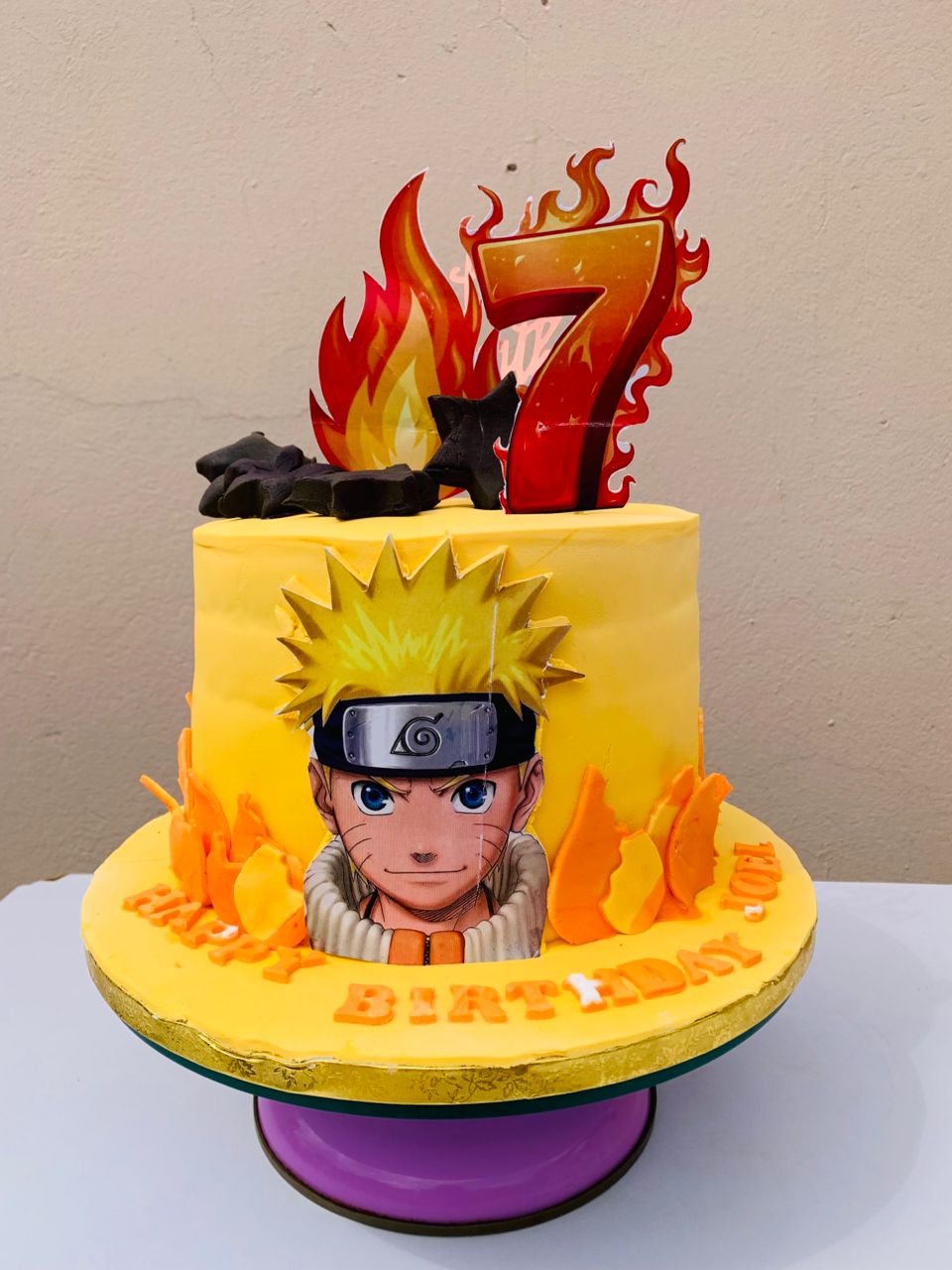 Image of 12 INCHES ROUND 4 FLAVOURS THEME CAKE